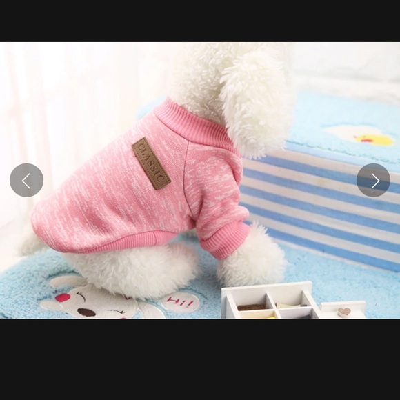๐HOST PICK๐ NWT Super Cute Pink Dog Cat Hoodie Sweatshirt Sweater - Picture 2 of 3